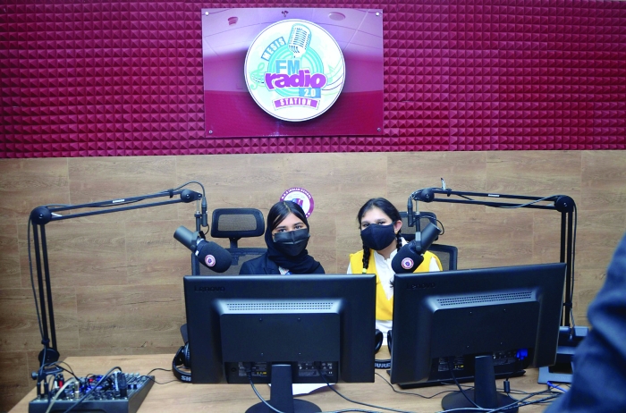 A school radio station is launched for the first time in Qatar by MESIS