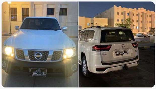 General Directorate of Traffic of Qatar seized two cars for racing