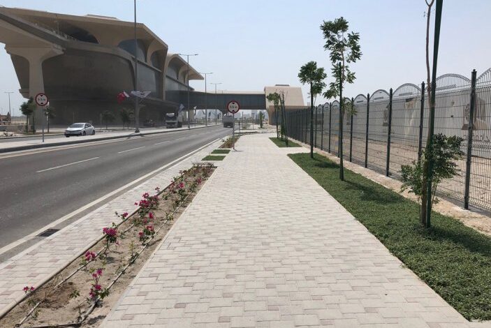 A road connecting QU metro to Al Tarfa Intersection has been opened by Ashghal