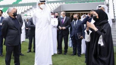 Photo of King of Jordan and Amir visited the Education City Stadium