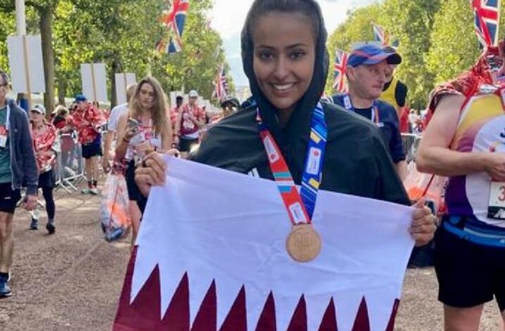 Sheikha Hanoof breaks nine national records in London Marathon 2021