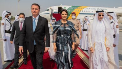 President of Brazil arrives in Qatar