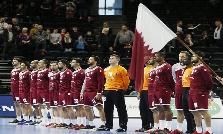 The Qatari handball team faces its Egyptian and Iraqi counterparts in preparation for the Asian Championship