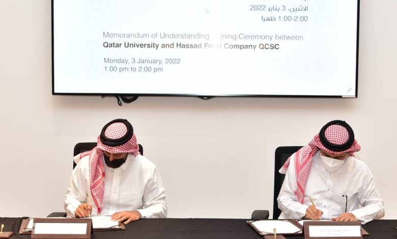 Qatar University and Hassad Food sign a memorandum of understandingQatar University and Hassad Food sign a memorandum of understanding