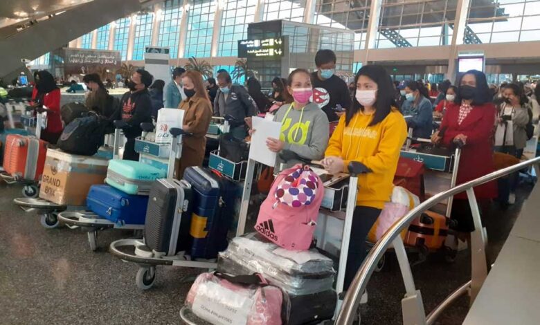 Over 200 Filipinos returned home from Qatar